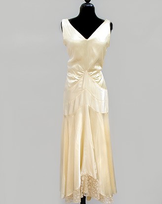 30S CHAMPAGNE SATIN DRESS 4